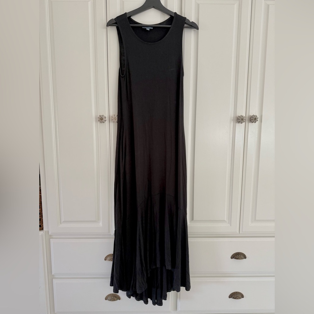 Modcloth Black Sleeveless Mock Neck Gown